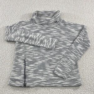 Women's Gray Turtleneck Sweater with zipper on the side Converse size small